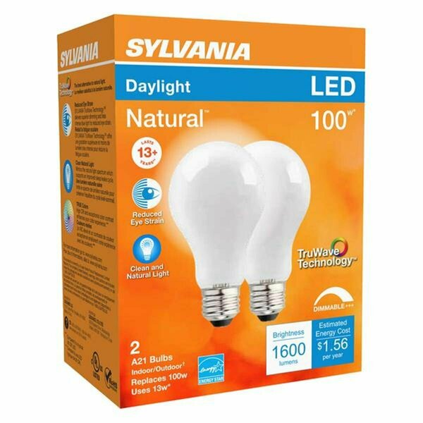 Glowflow 100W A21 E26 Dimmable LED Bulb, 2PK GL3302255